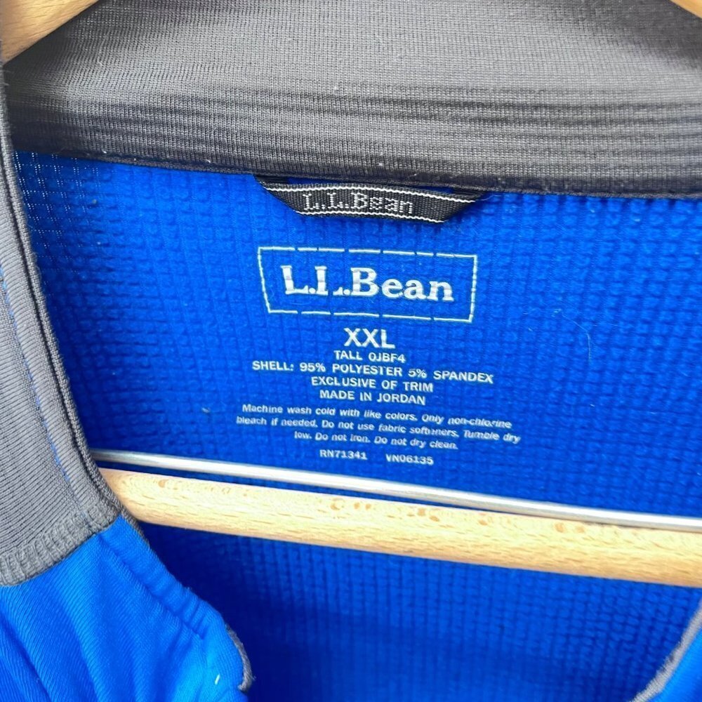 L. L. Bean Men's Blue 1/4 Zip Pullover- Size XXL Tall‎ - Picture 3 of 6